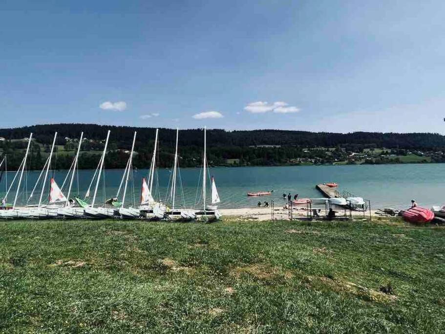 La Parenthese Vue Lac Les Grangettes Extérieur photo