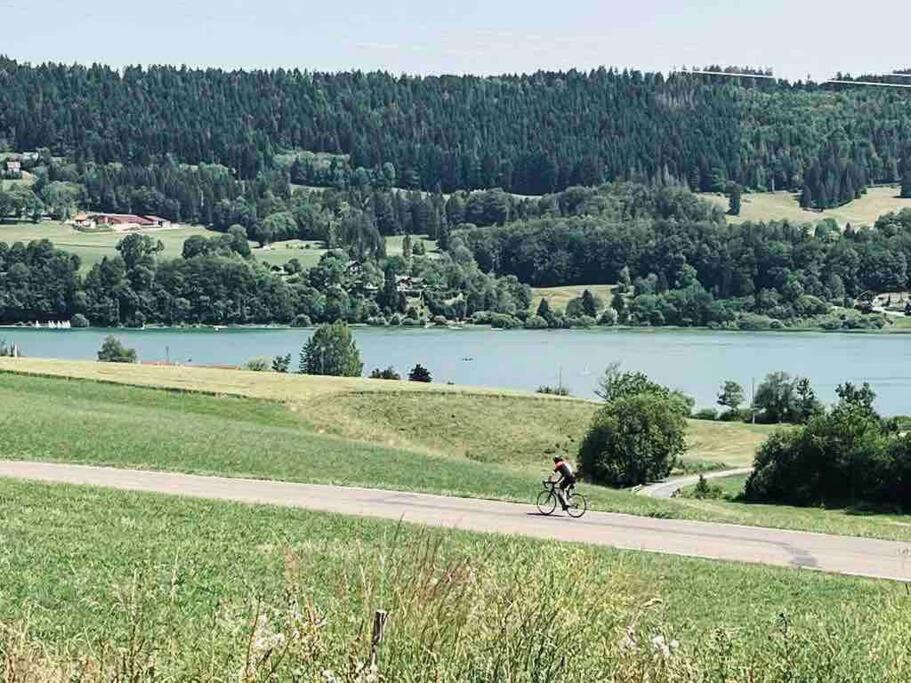 La Parenthese Vue Lac Les Grangettes Extérieur photo