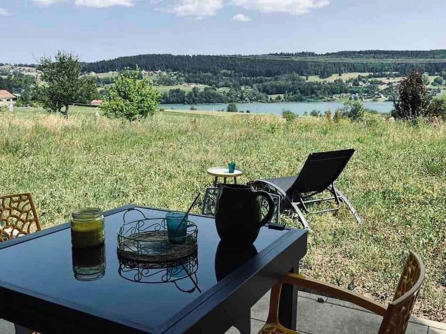 La Parenthese Vue Lac Les Grangettes Extérieur photo