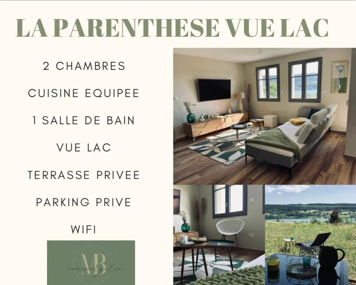 La Parenthese Vue Lac Les Grangettes Extérieur photo