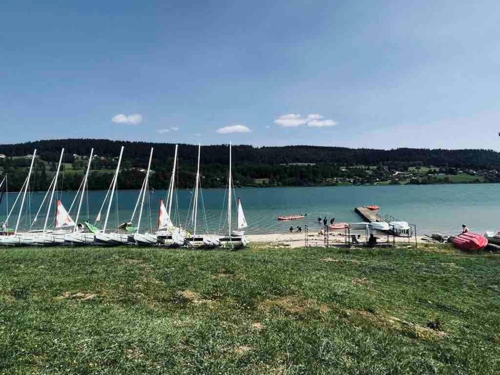 La Parenthese Vue Lac Les Grangettes Extérieur photo