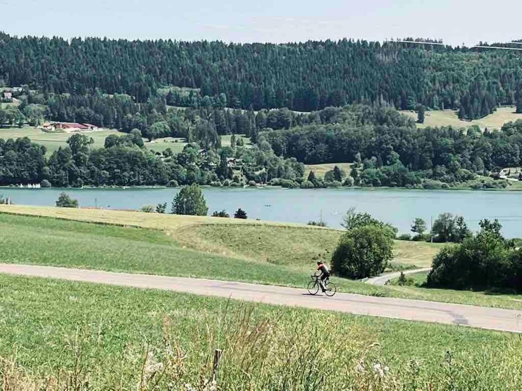 La Parenthese Vue Lac Les Grangettes Extérieur photo