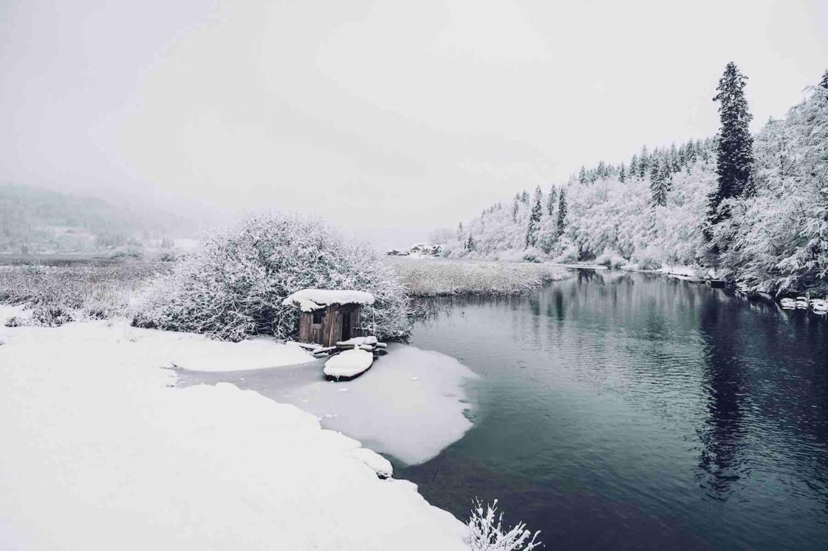 La Parenthese Vue Lac Les Grangettes Extérieur photo