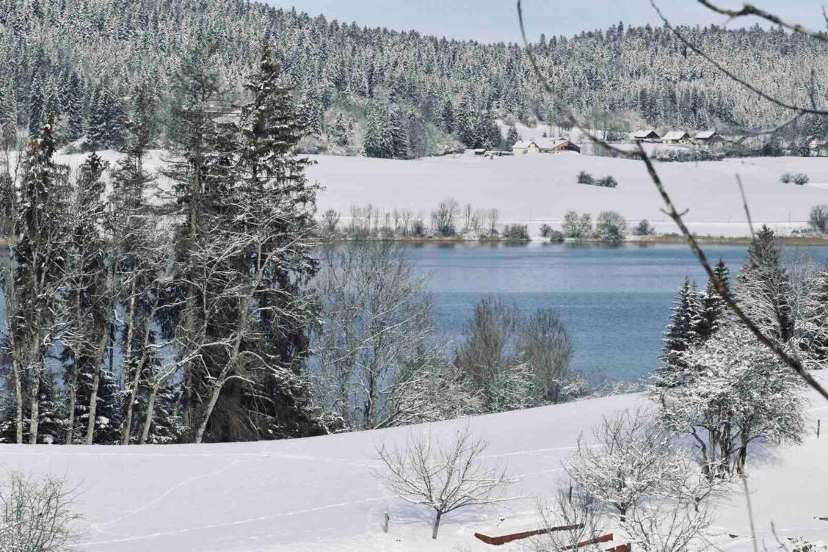La Parenthese Vue Lac Les Grangettes Extérieur photo