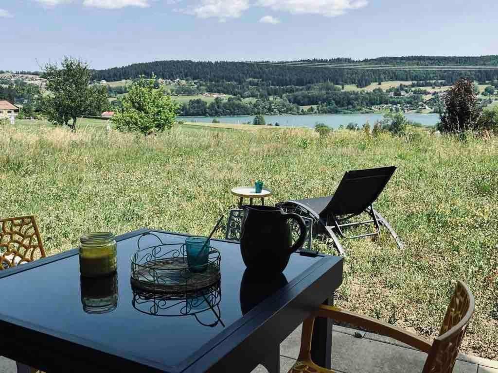 La Parenthese Vue Lac Les Grangettes Extérieur photo